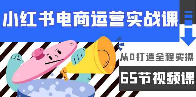 小红书电商运营实战课，​从0打造全程实操（63节视频课）-白芸资源网