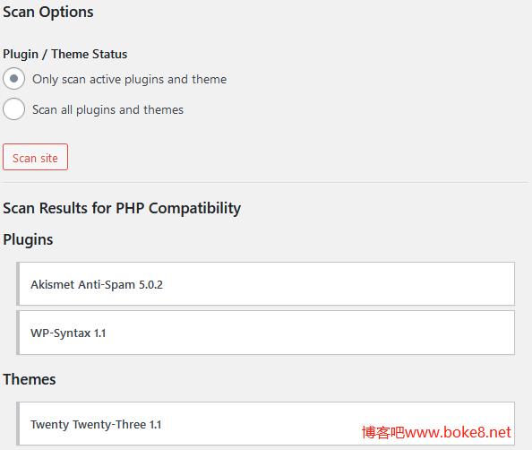 WordPress服务器PHP兼容性检查工具插件php compatibility checker-白芸资源网