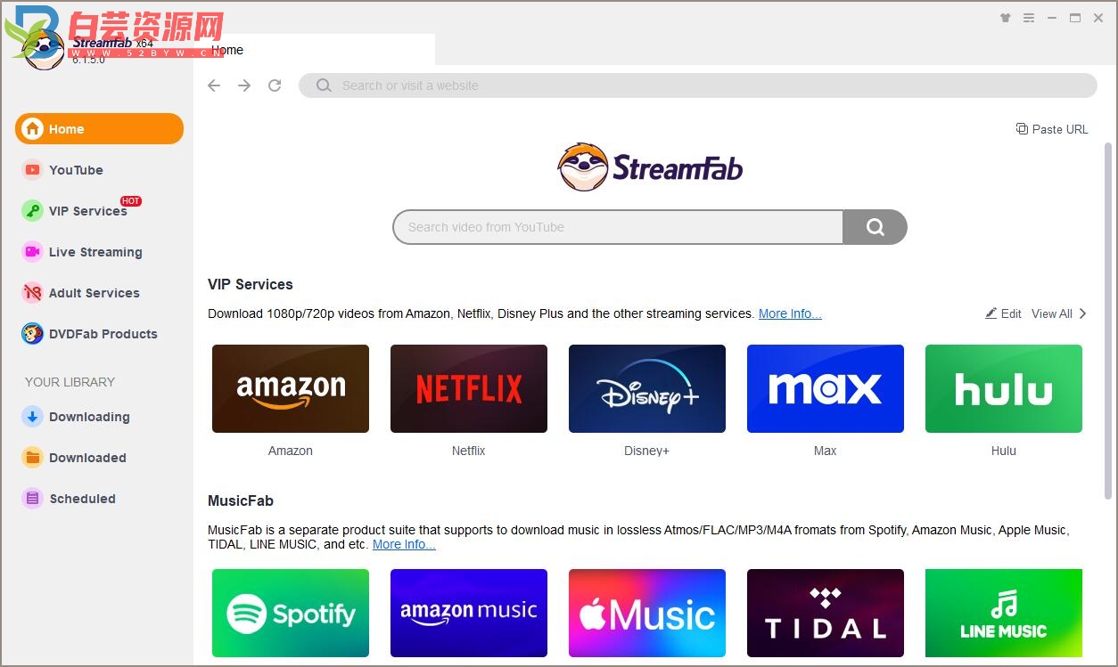 全球网站视频下载器StreamFab v6.1.5.0-白芸资源网