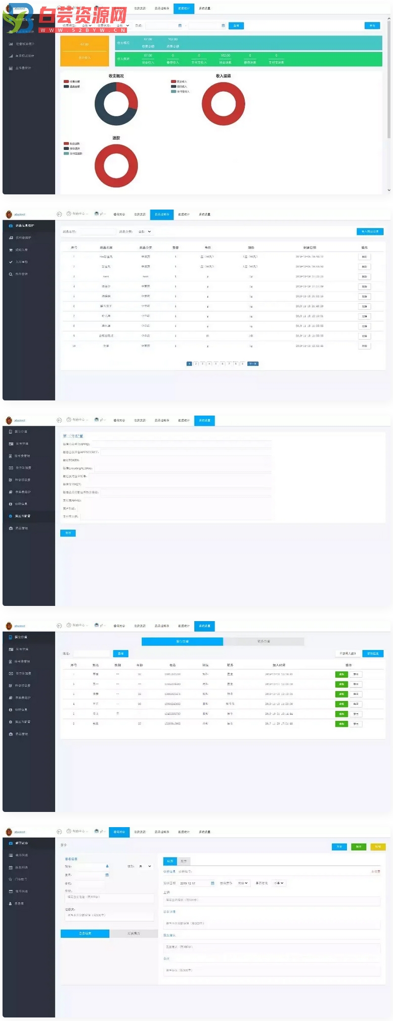 小型医疗门诊挂号系统 医院管理系统后台thinkphp内核源码-白芸资源网