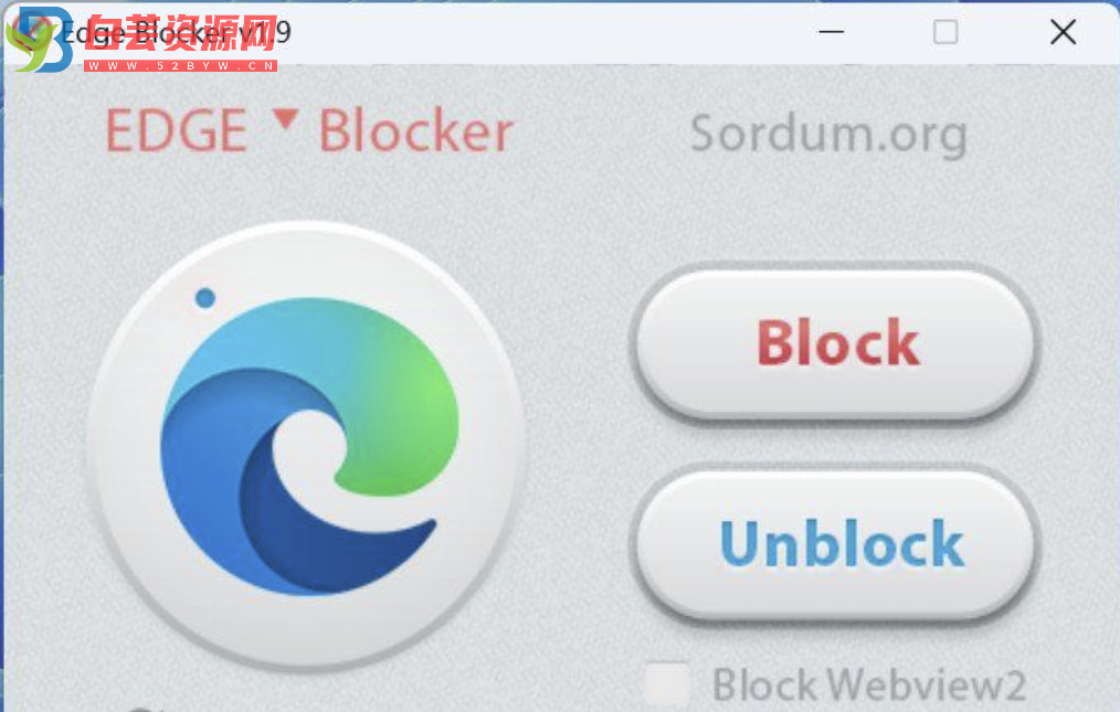 屏蔽Edge浏览器工具Edge Blocker v1.9-白芸资源网