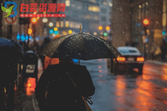 文艺浪漫的雨水文案短句-白芸资源网