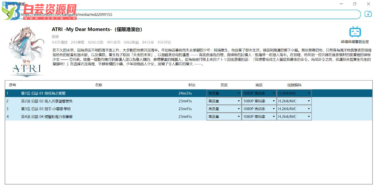 跨平台B站下载工具 DownKyiCore 1.0.11-白芸资源网