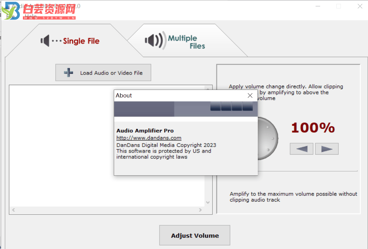 音频音量放大工具Audio Amplifier Pro V2.2.0-白芸资源网