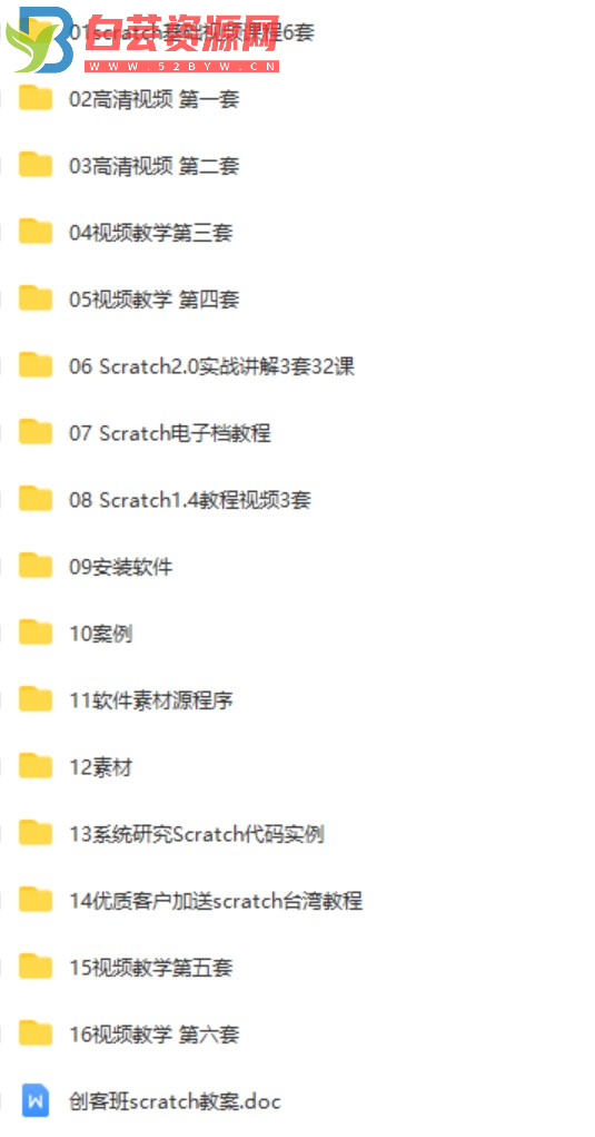 Scratch青少年编程资源分享-白芸资源网